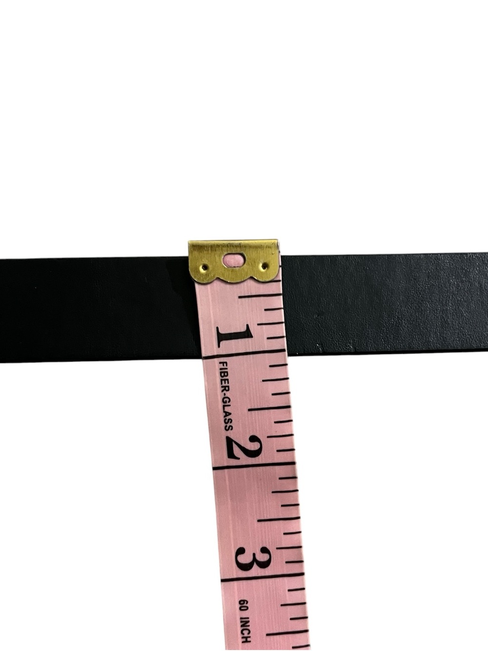 Lauren Ralph Lauren Floral Leather Belt Womens Black Skinny Gold Buckle Sz M - Picture 10 of 12